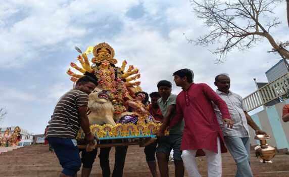 Immersion marks conclusion of Basanti Puja